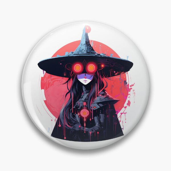 Item preview, Cyberpunk Witch in Neon Colors designed and sold by SchorlCraft.