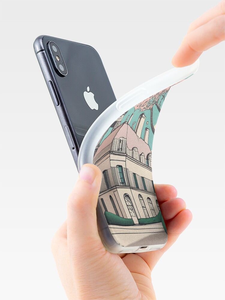 Thumbnail 4 of 5, iPhone Case, Old Traditional French house Chateaux Homes Drawing designed and sold by Patricks-Art.