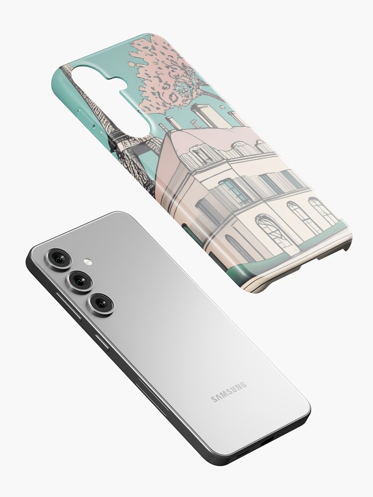 Thumbnail 2 of 4, Samsung Galaxy Phone Case, Old Traditional French house Chateaux Homes Drawing designed and sold by Patricks-Art.
