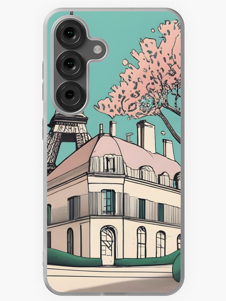 Thumbnail 1 of 4, Samsung Galaxy Phone Case, Old Traditional French house Chateaux Homes Drawing designed and sold by Patricks-Art.
