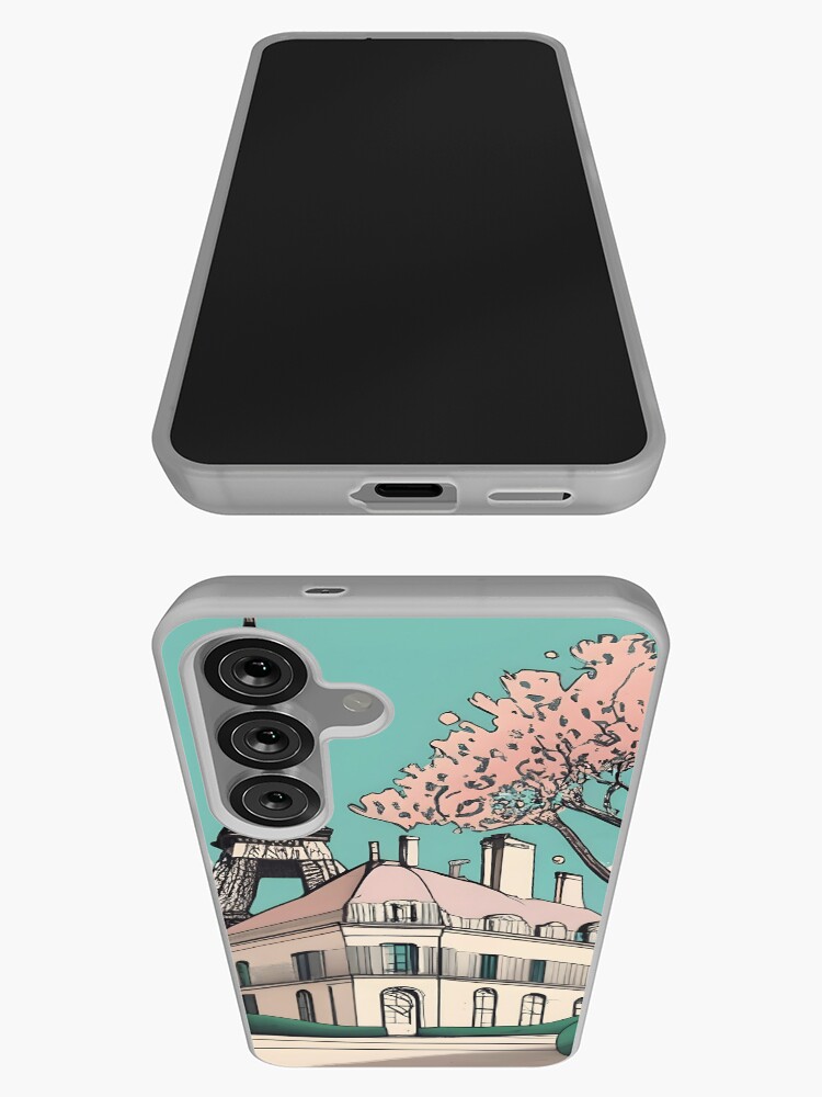 Thumbnail 3 of 4, Samsung Galaxy Phone Case, Old Traditional French house Chateaux Homes Drawing designed and sold by Patricks-Art.