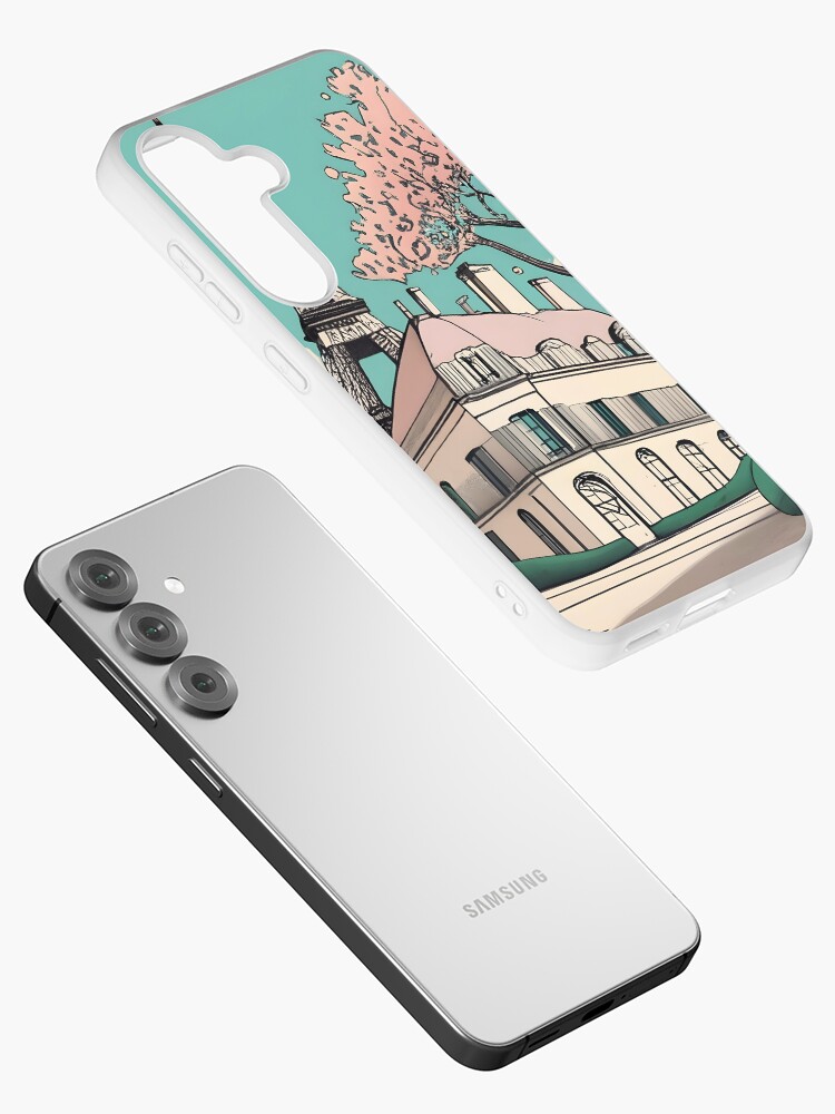 Thumbnail 2 of 4, Samsung Galaxy Phone Case, Old Traditional French house Chateaux Homes Drawing designed and sold by Patricks-Art.