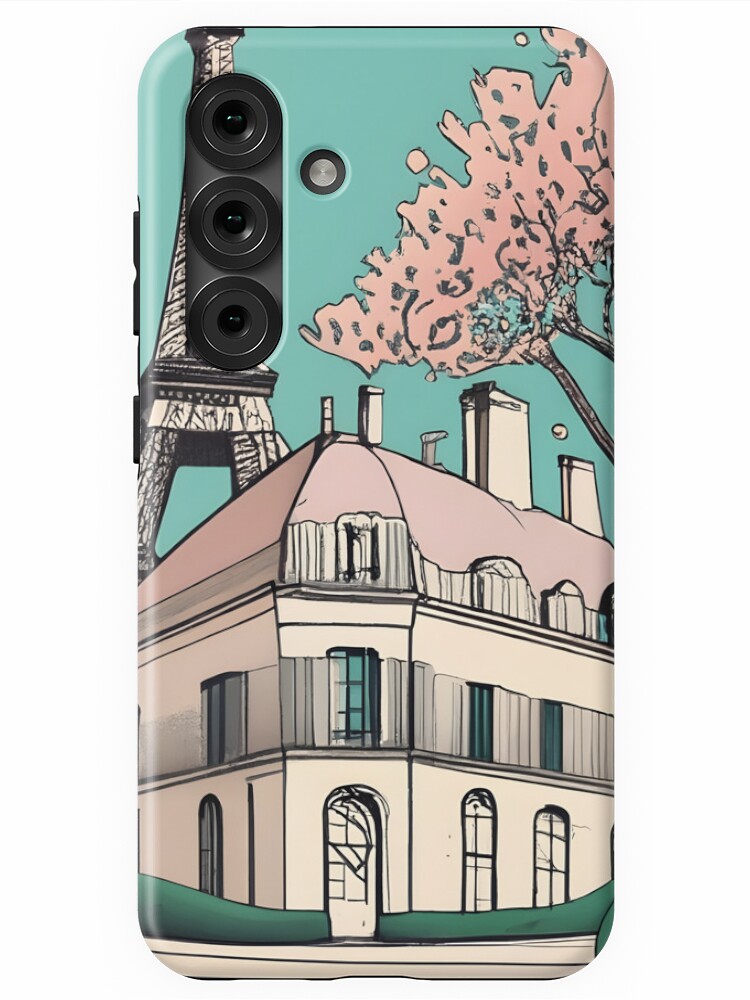 Thumbnail 1 of 4, Samsung Galaxy Phone Case, Old Traditional French house Chateaux Homes Drawing designed and sold by Patricks-Art.