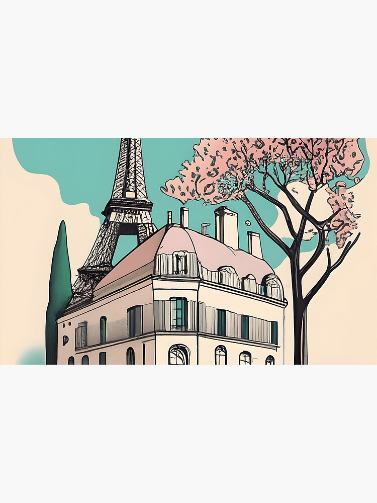 Thumbnail 6 of 6, Coffee Mug, Old Traditional French house Chateaux Homes Drawing designed and sold by Patricks-Art.