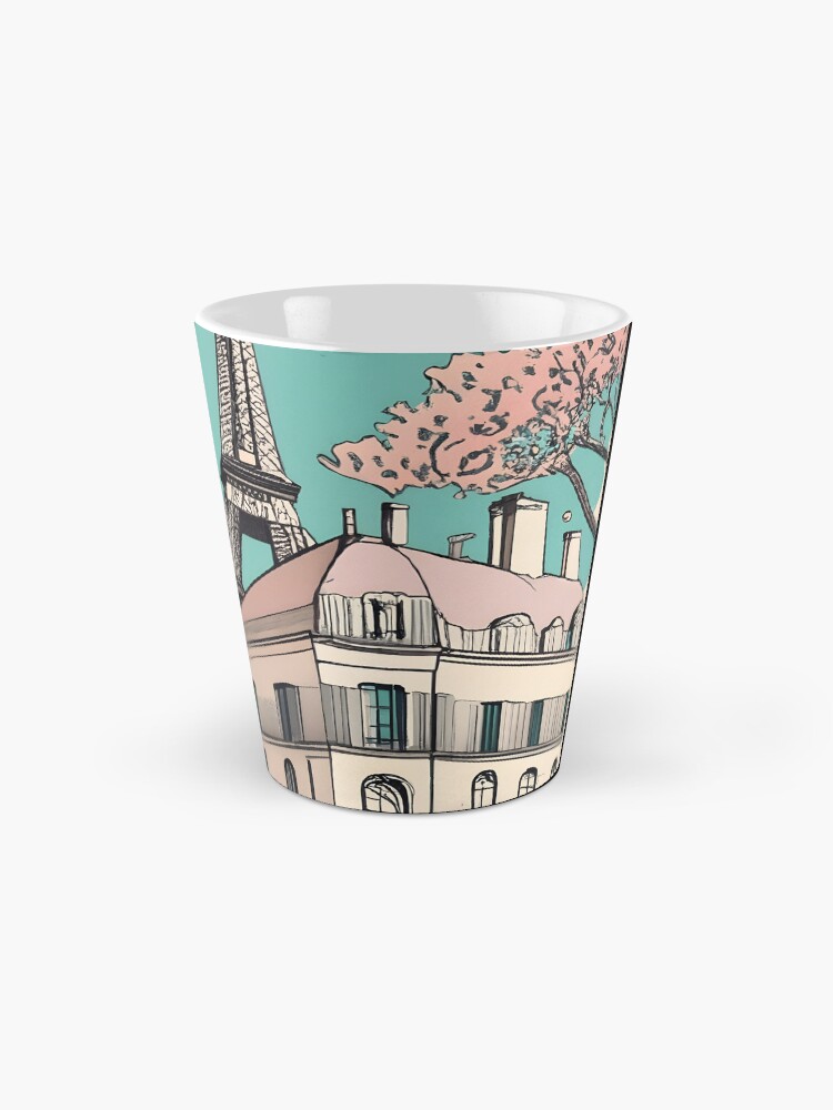 Thumbnail 2 of 4, Coffee Mug, Old Traditional French house Chateaux Homes Drawing designed and sold by Patricks-Art.