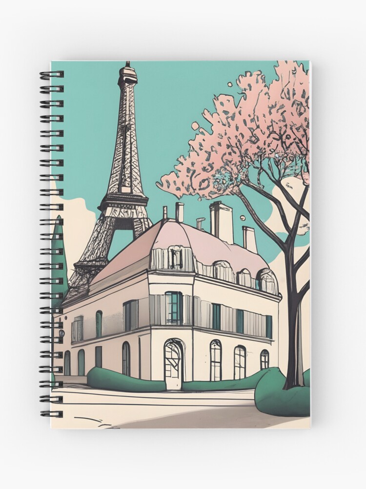 Thumbnail 1 of 3, Journal, Old Traditional French house Chateaux Homes Drawing designed and sold by Patricks-Art.