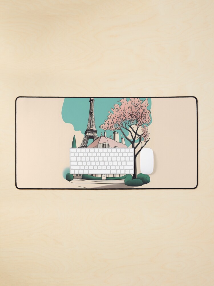Thumbnail 1 of 5, Mouse Pad, Old Traditional French house Chateaux Homes Drawing designed and sold by Patricks-Art.