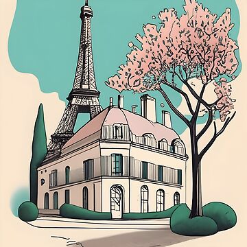 Artwork thumbnail, Old Traditional French house Chateaux Homes Drawing by Patricks-Art