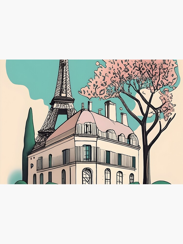 Thumbnail 3 of 3, Journal, Old Traditional French house Chateaux Homes Drawing designed and sold by Patricks-Art.