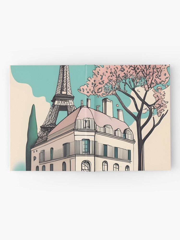 Thumbnail 2 of 3, Journal, Old Traditional French house Chateaux Homes Drawing designed and sold by Patricks-Art.