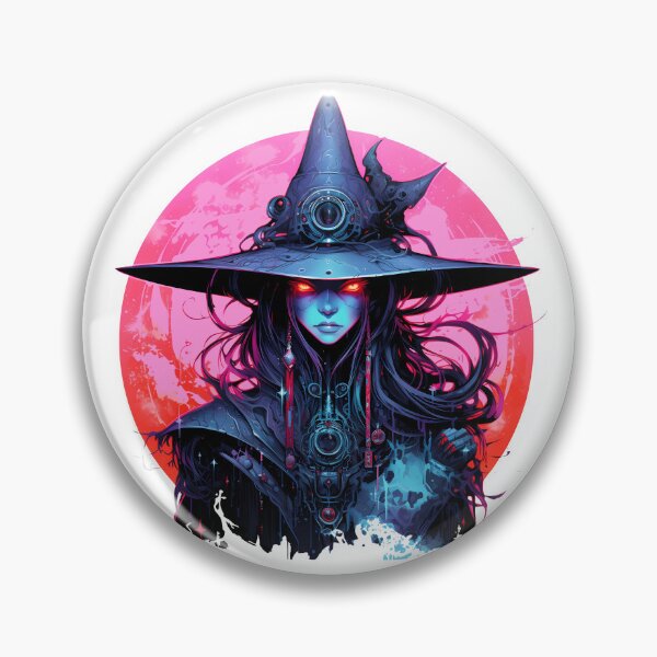 Item preview, Cyberpunk Witch in Neon Colors designed and sold by SchorlCraft.