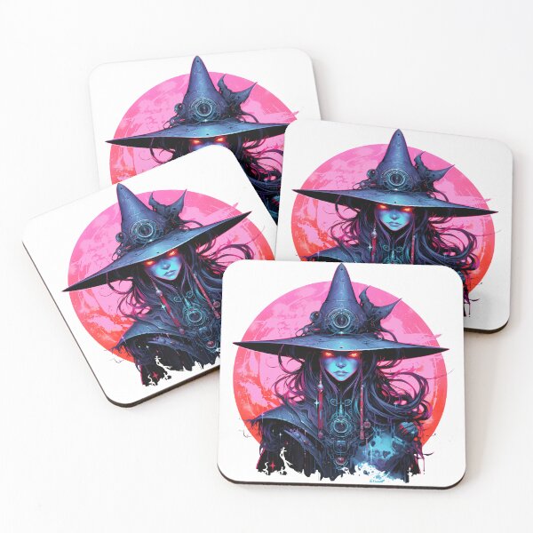 Item preview, Cyberpunk Witch in Neon Colors designed and sold by SchorlCraft.