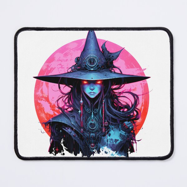 Item preview, Cyberpunk Witch in Neon Colors designed and sold by SchorlCraft.