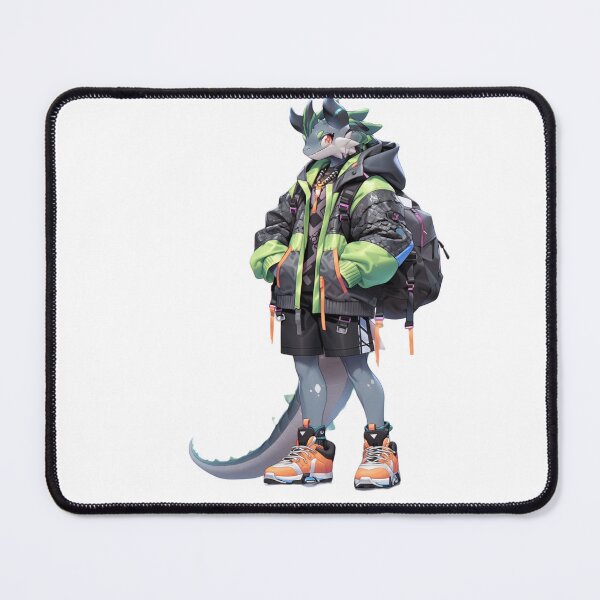 Item preview, Another anthropomorphic hybrid dragon creature manga anime whimsical designed and sold by Baba Yaga's Cards.