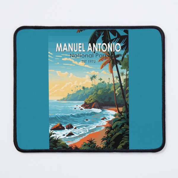 Item preview, Manuel Antonio National Park Travel Art Vintage designed and sold by KrisSidDesigns.