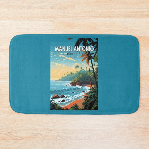 Item preview, Manuel Antonio National Park Travel Art Vintage designed and sold by KrisSidDesigns.