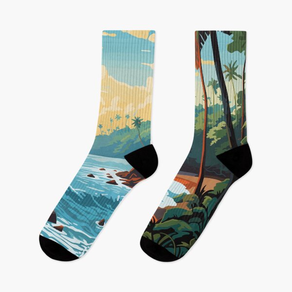 Item preview, Manuel Antonio National Park Travel Art Vintage designed and sold by KrisSidDesigns.