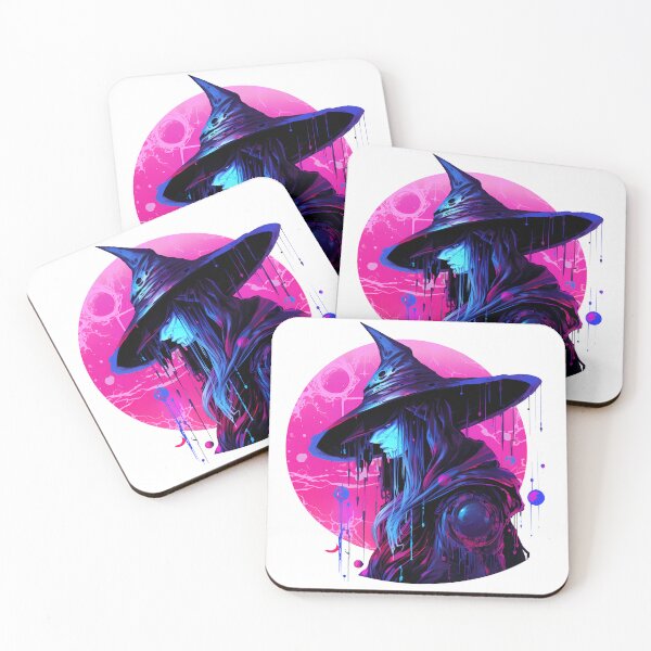 Item preview, Cyberpunk Witch in Neon Colors designed and sold by SchorlCraft.