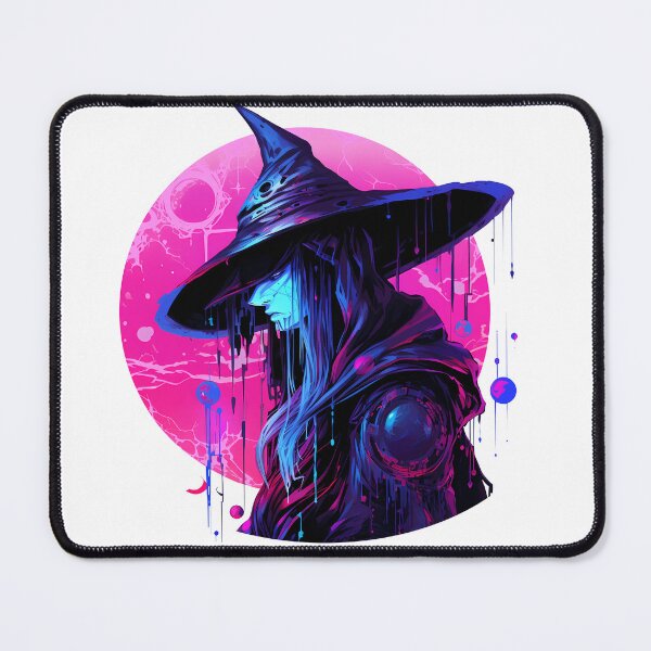 Item preview, Cyberpunk Witch in Neon Colors designed and sold by SchorlCraft.