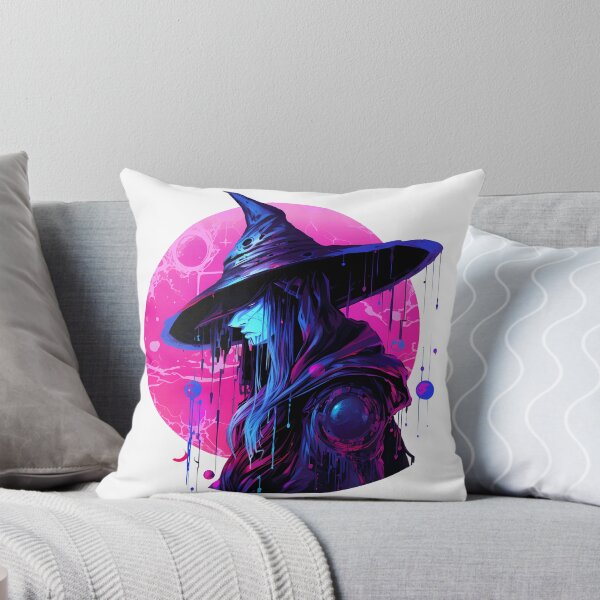 Item preview, Cyberpunk Witch in Neon Colors designed and sold by SchorlCraft.