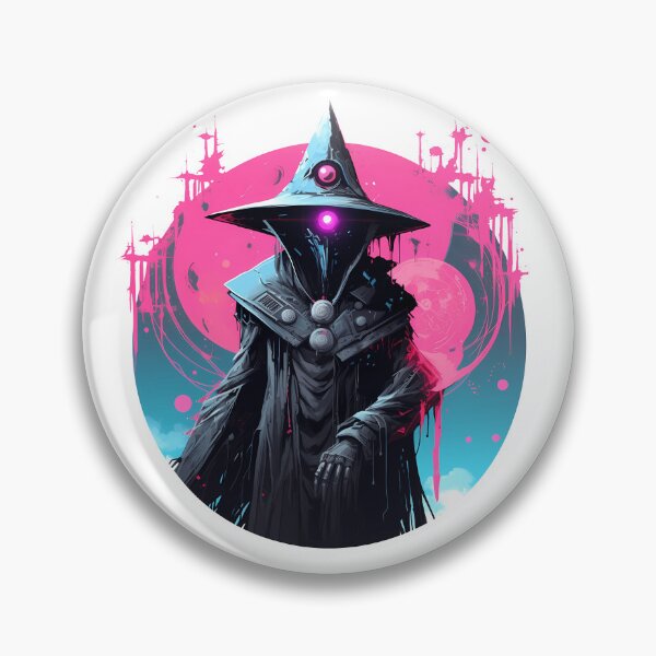 Item preview, Cyberpunk Witch in Neon Colors designed and sold by SchorlCraft.