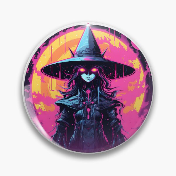 Item preview, Cyberpunk Witch in Neon Colors designed and sold by SchorlCraft.