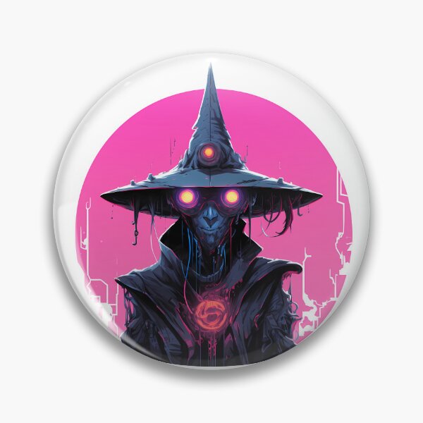Item preview, Cyberpunk Witch in Neon Colors designed and sold by SchorlCraft.