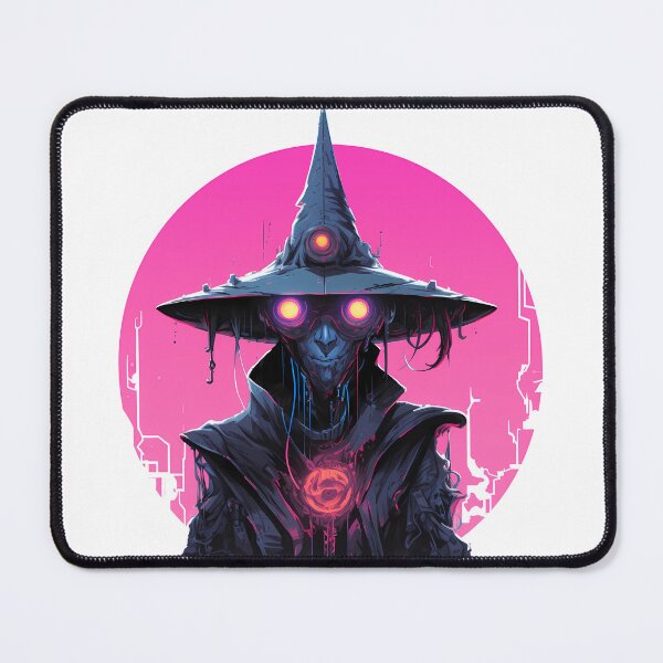 Item preview, Cyberpunk Witch in Neon Colors designed and sold by SchorlCraft.