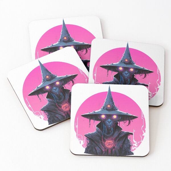 Item preview, Cyberpunk Witch in Neon Colors designed and sold by SchorlCraft.