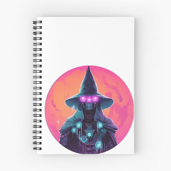 Item preview, Cyberpunk Witch in Neon Colors designed and sold by SchorlCraft.