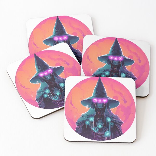Item preview, Cyberpunk Witch in Neon Colors designed and sold by SchorlCraft.