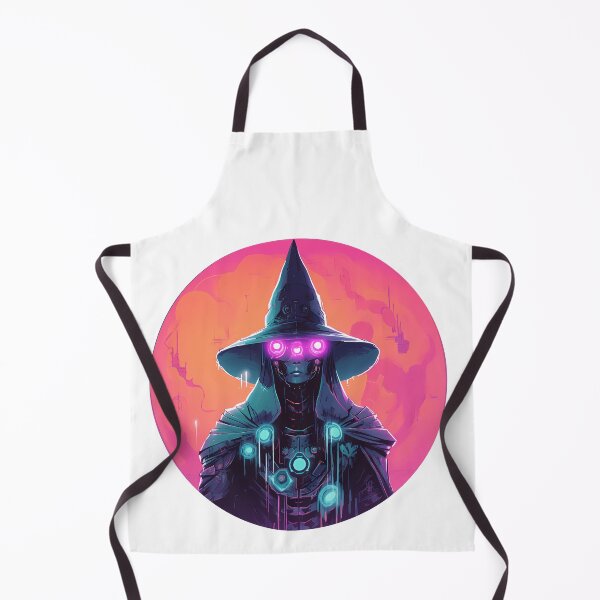 Item preview, Cyberpunk Witch in Neon Colors designed and sold by SchorlCraft.