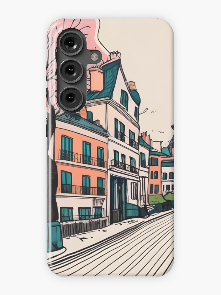 Thumbnail 1 of 4, Samsung Galaxy Phone Case, Old Traditional French house Chateaux Homes Drawing designed and sold by Patricks-Art.