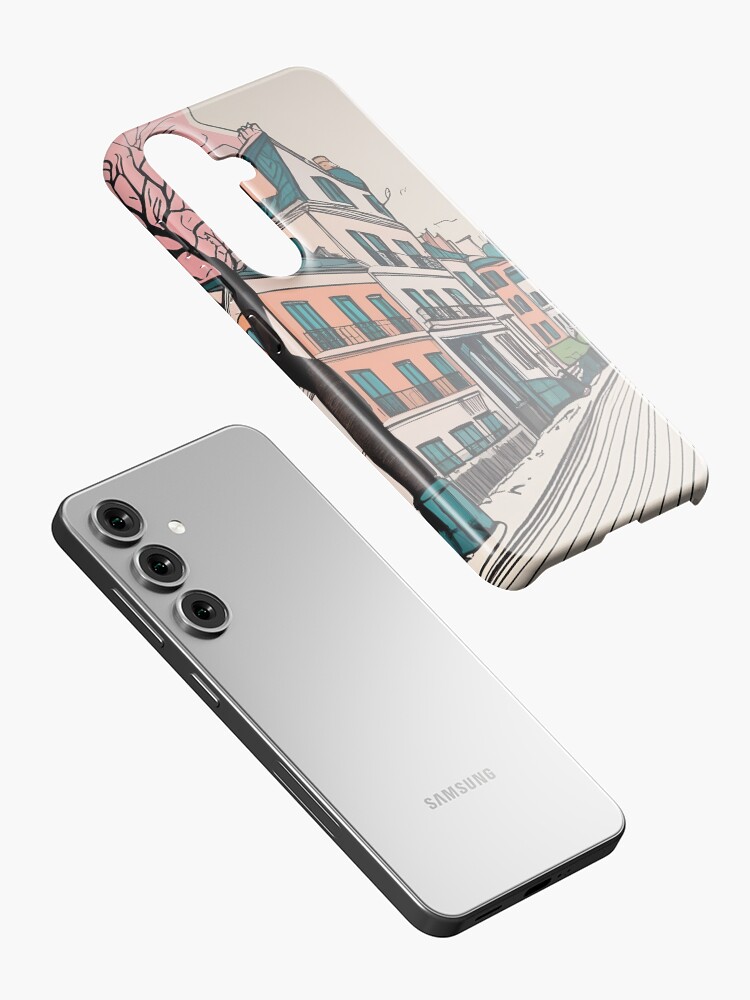 Thumbnail 2 of 4, Samsung Galaxy Phone Case, Old Traditional French house Chateaux Homes Drawing designed and sold by Patricks-Art.