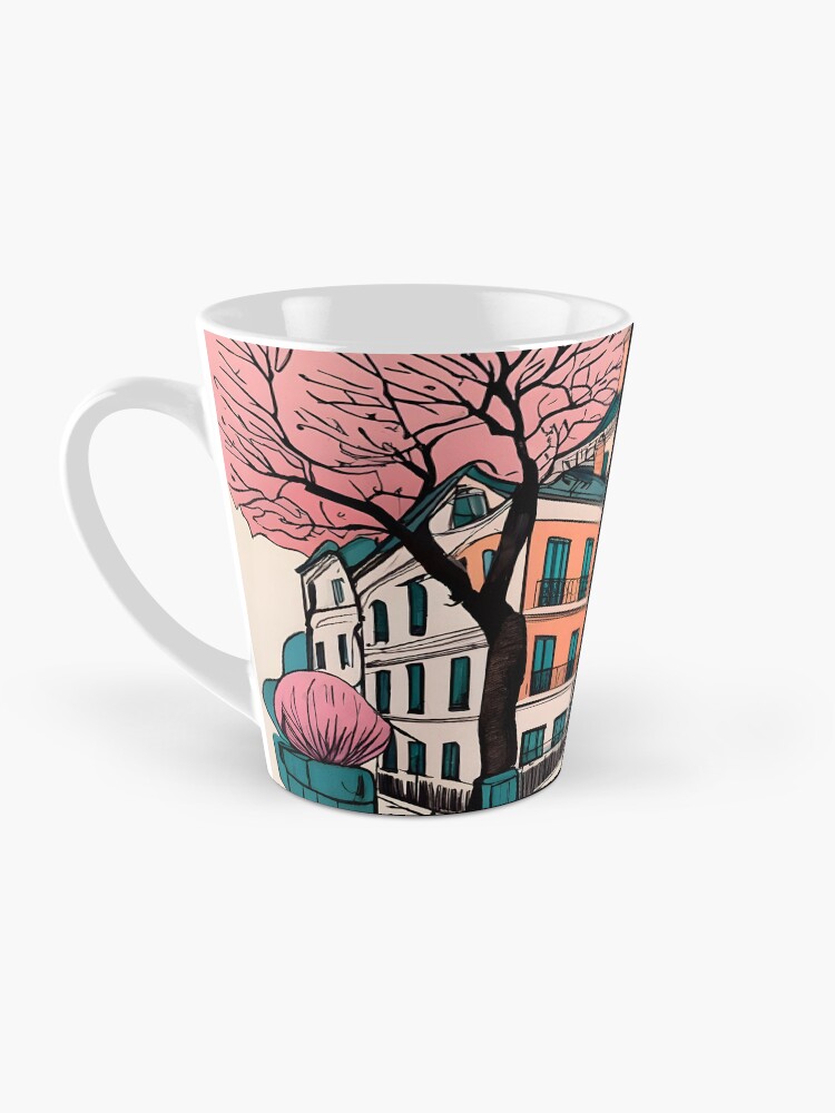 Thumbnail 3 of 4, Coffee Mug, Old Traditional French house Chateaux Homes Drawing designed and sold by Patricks-Art.