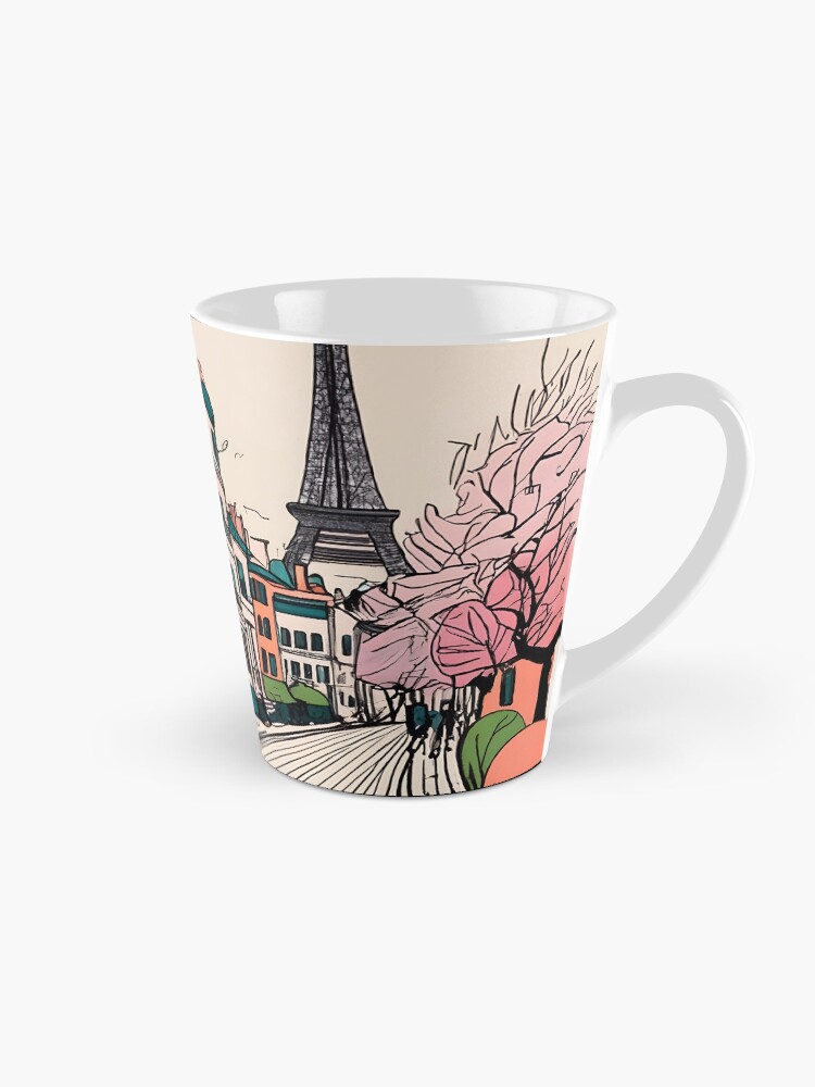Thumbnail 1 of 4, Coffee Mug, Old Traditional French house Chateaux Homes Drawing designed and sold by Patricks-Art.