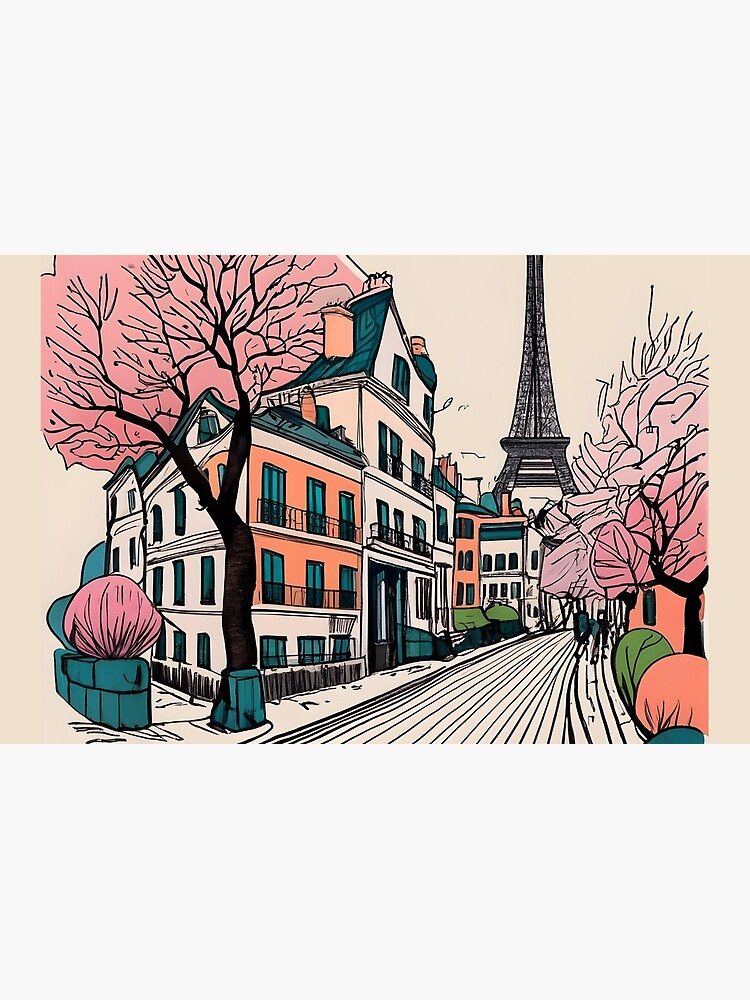 Thumbnail 2 of 2, Laptop Skin, Old Traditional French house Chateaux Homes Drawing designed and sold by Patricks-Art.