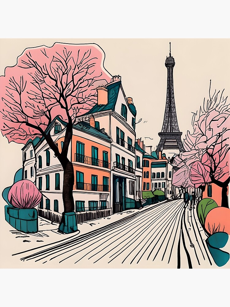 Thumbnail 3 of 3, Photographic Print, Old Traditional French house Chateaux Homes Drawing designed and sold by Patricks-Art.