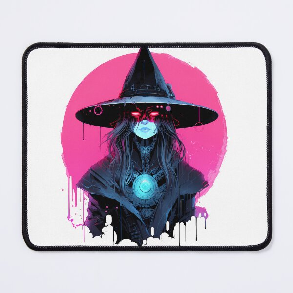 Item preview, Cyberpunk Witch in Neon Colors designed and sold by SchorlCraft.
