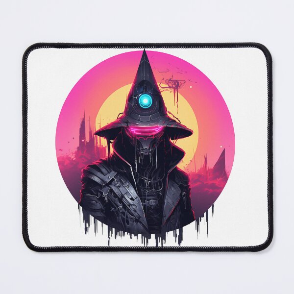 Item preview, Cyberpunk Witch in Neon Colors designed and sold by SchorlCraft.