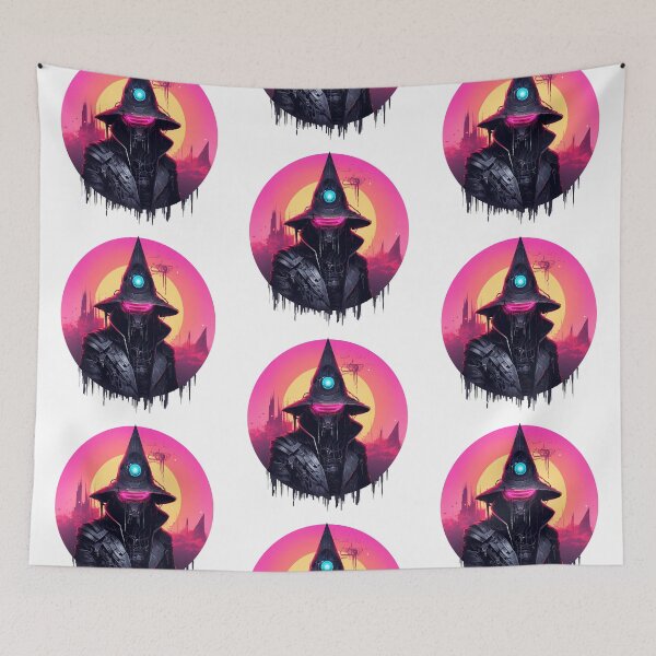 Item preview, Cyberpunk Witch in Neon Colors designed and sold by SchorlCraft.