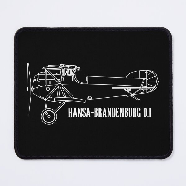 Item preview, Hansa-Brandenburg D.I German Biplane Line Drawing designed and sold by MilitaryMart.