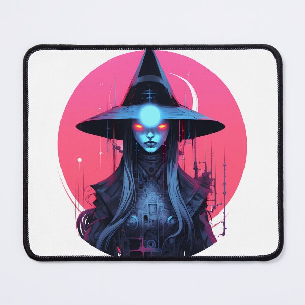 Item preview, Cyberpunk Witch in Neon Colors designed and sold by SchorlCraft.