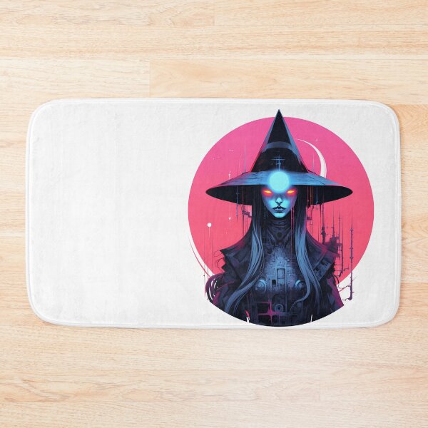 Item preview, Cyberpunk Witch in Neon Colors designed and sold by SchorlCraft.