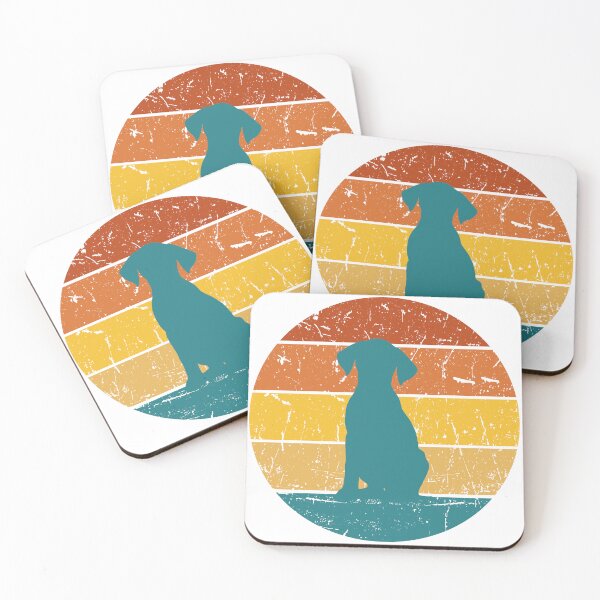 Item preview, Vintage dog against a sunset backdrop designed and sold by PrzemekJAS.