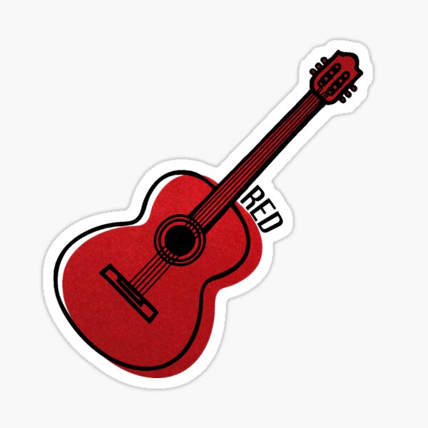 Taylor Swift Lover Guitar Sticker by LaCaracolaMagic