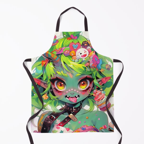 Item preview, Cute Wacky Harajuku Orc Anime Girl designed and sold by bubblegoth.