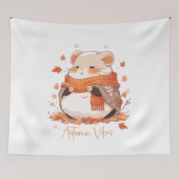 Item preview, Autumn Vibes, Fall Hamster designed and sold by KIBBYKO.