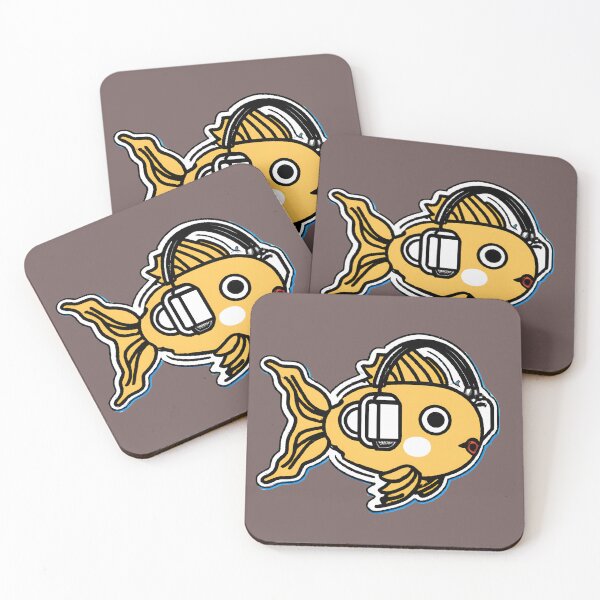 Item preview, Golden fish listening music designed and sold by REALDesign-Shop.