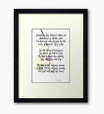 Elphaba, Defying Gravity, Wicked Framed Print